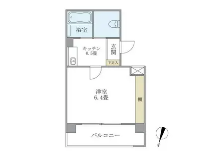 アミュール池上(1K/2階)の間取り写真