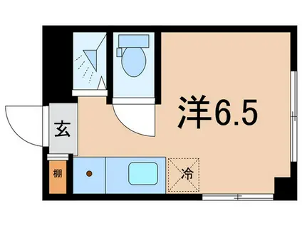 エスポワール菅生(ワンルーム/2階)の間取り写真