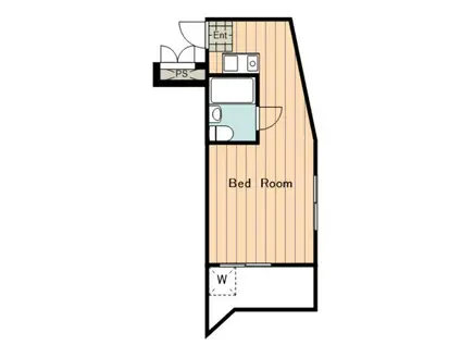 メゾン・ド・カシュネ(ワンルーム/2階)の間取り写真