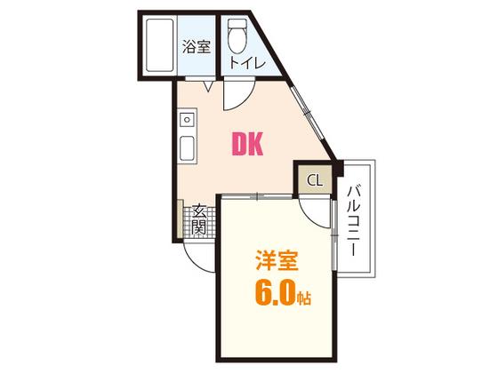 塚村ビル(1K/3階)の間取り写真
