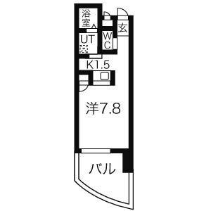 グランステージ千種(1K/6階)の間取り写真