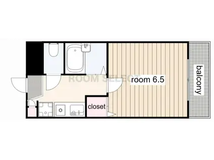 アイワ浄心ビル(1K/7階)の間取り写真