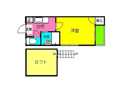 シティ井尻クラシオン(1K/1階)の間取り写真