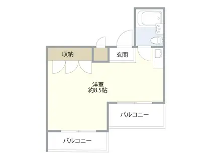 宮の下ハイツ(2DK/2階)の間取り写真