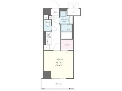 親水令和(1K/3階)の間取り写真