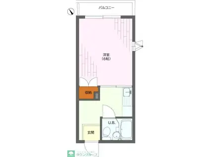 町田ハイム(1K/3階)の間取り写真