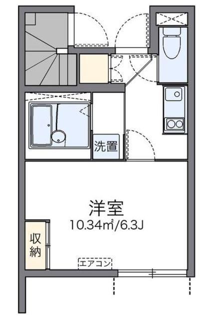 レオネクスト四季の風(1K/1階)の間取り写真