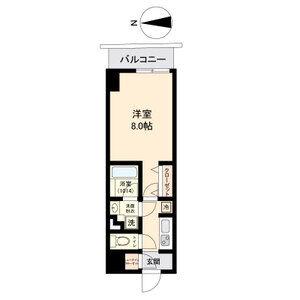 ブランシエスタ金山(1K/15階)の間取り写真