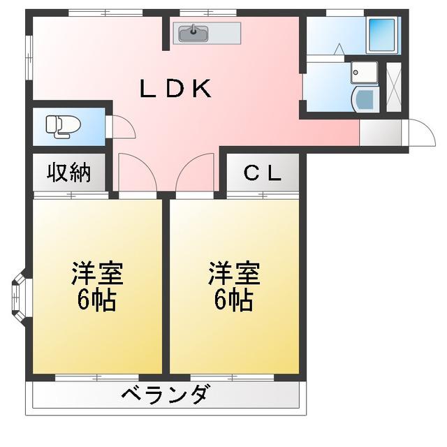 メゾン新栄I(3DK/3階)の間取り写真