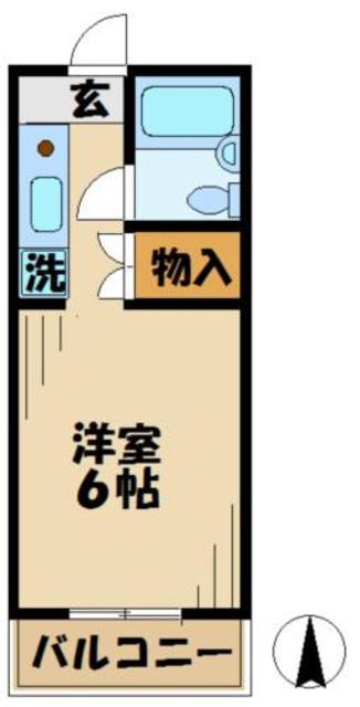 ハイツアベニュー(1K/1階)の間取り写真