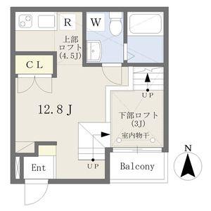SOLID名駅南(ワンルーム/1階)の間取り写真