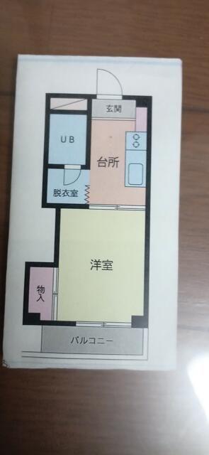 メゾン湘南(1K/2階)の間取り写真