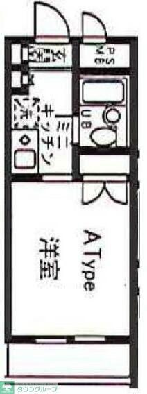 EST PORTEエストポルト(ワンルーム/4階)の間取り写真