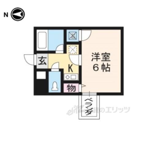 ZEST24(1K/5階)の間取り写真