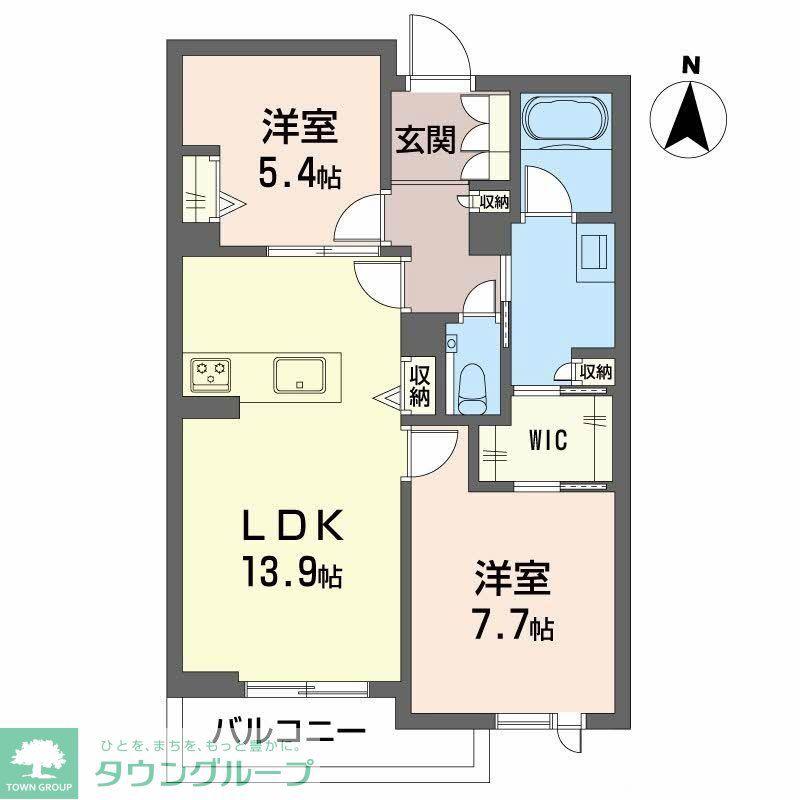 リーベン メーア(2LDK/3階)の間取り写真