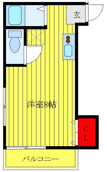 フルーレOMI(ワンルーム/3階)の間取り写真