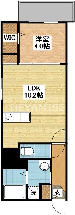 サンロージュ浦上駅前(1LDK/5階)の間取り写真
