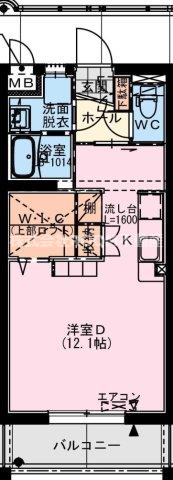都城天神Yマンション(ワンルーム/4階)の間取り写真