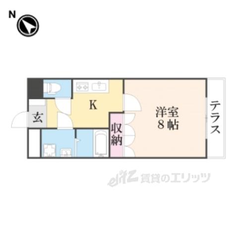 オルガ21(1K/1階)の間取り写真