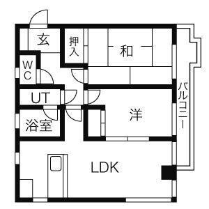コルパティオ29(2LDK/4階)の間取り写真