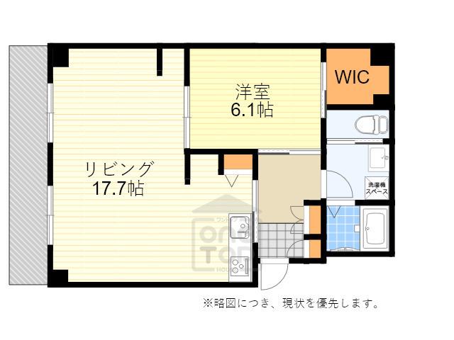 アンソレイユK(1LDK/3階)の間取り写真