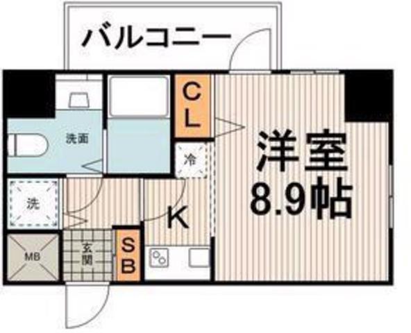 レオーネ清澄白河(1K/7階)の間取り写真
