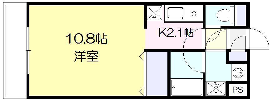 エトワール大淀(ワンルーム/3階)の間取り写真