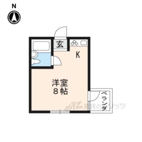 BEE-HOUSE(ワンルーム/2階)の間取り写真