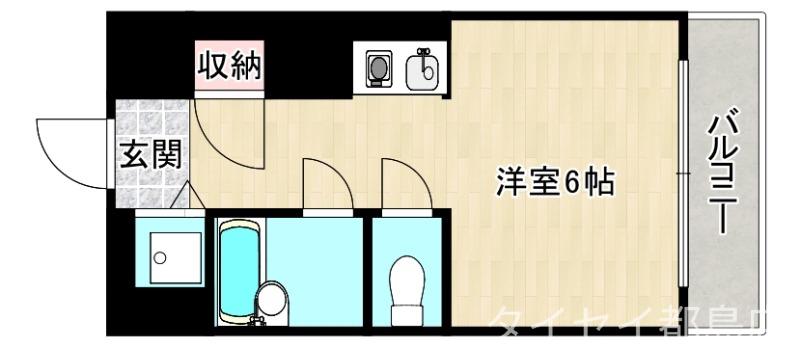 アクティブ城東(1K/2階)の間取り写真