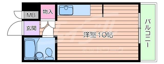 FM NAKAZAKIII(ワンルーム/3階)の間取り写真