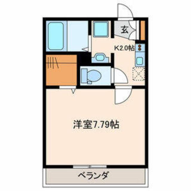 ケイ・アパルトメント三宿(1K/3階)の間取り写真