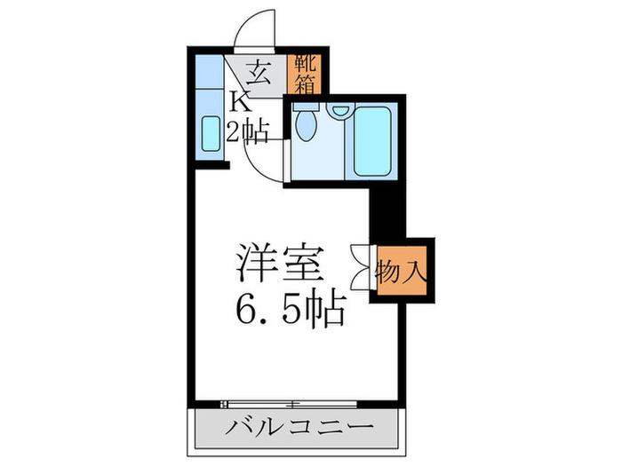 光陽ハイツ(1K/3階)の間取り写真
