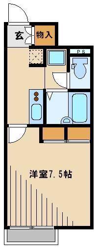 レオネクストビッグ(1K/2階)の間取り写真