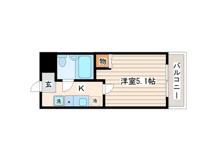 ラ・レジダンス・ド仙台(1K/9階)の間取り写真