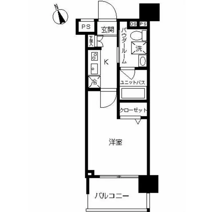 スカイコート川崎西口第2 11階階 間取り