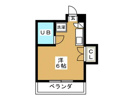 コーポ・タカハシ(ワンルーム/2階)の間取り写真