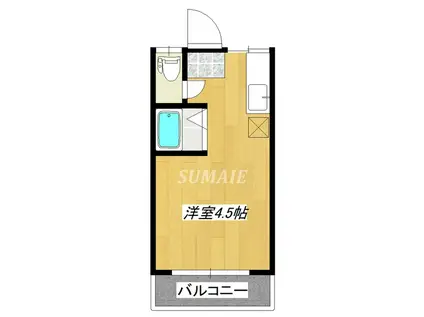 サーティワン松本(ワンルーム/2階)の間取り写真