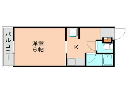 MRE篠栗館(1K/3階)の間取り写真