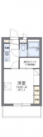 レオパレスラフィーネ(1K/2階)の間取り写真