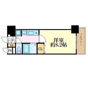 プレサンス名古屋駅前グランヴィル(1K/9階)の間取り写真