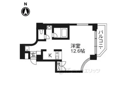 山科IMビル(ワンルーム/3階)の間取り写真