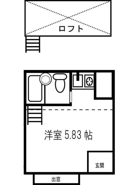 セゾン茅ヶ崎(1K/1階)の間取り写真