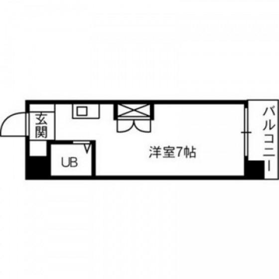シャルム石井(ワンルーム/5階)の間取り写真