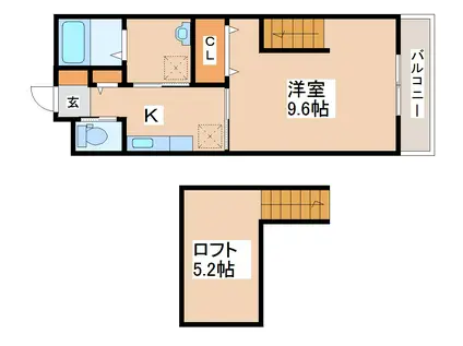 ブランニューY&S(1K/1階)の間取り写真