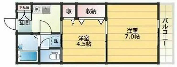 アロー壱番館 5階階 間取り