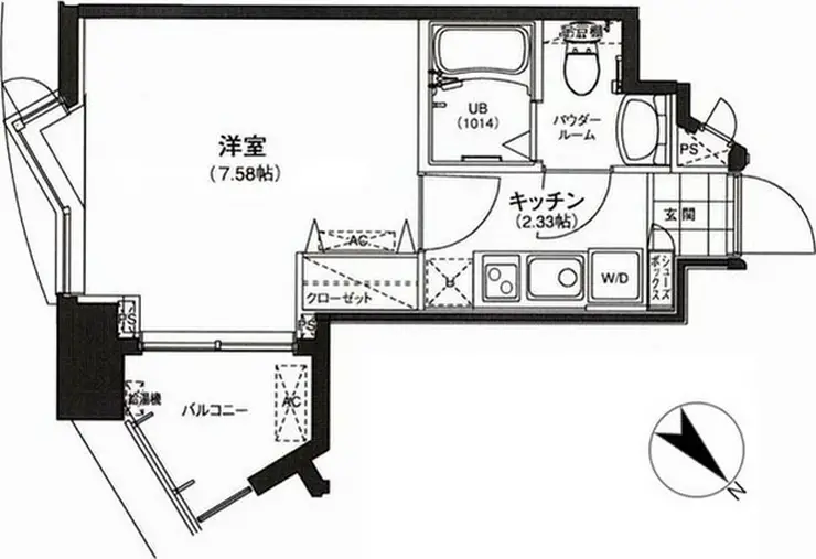 サウンドおしあげ 7階階 間取り