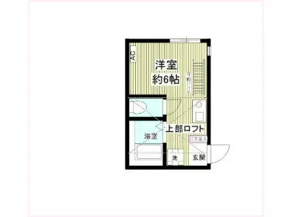 G・Aヒルズ弥生台(ワンルーム/2階)の間取り写真