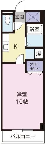 メゾン南昭和(1K/3階)の間取り写真