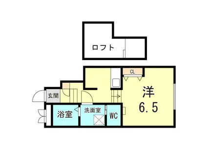 あんしん明神町08-3007(1K/1階)の間取り写真