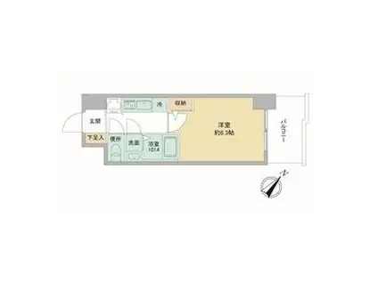 セレニテ神戸西エクラ(1K/5階)の間取り写真